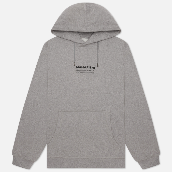

Худи мужское MAHARISHI 7010-GREYMARL серое XL, 7010-GREYMARL
