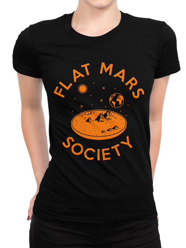 

Футболка женская Dream Shirts Плоский Марс черная 3XL, Плоский Марс