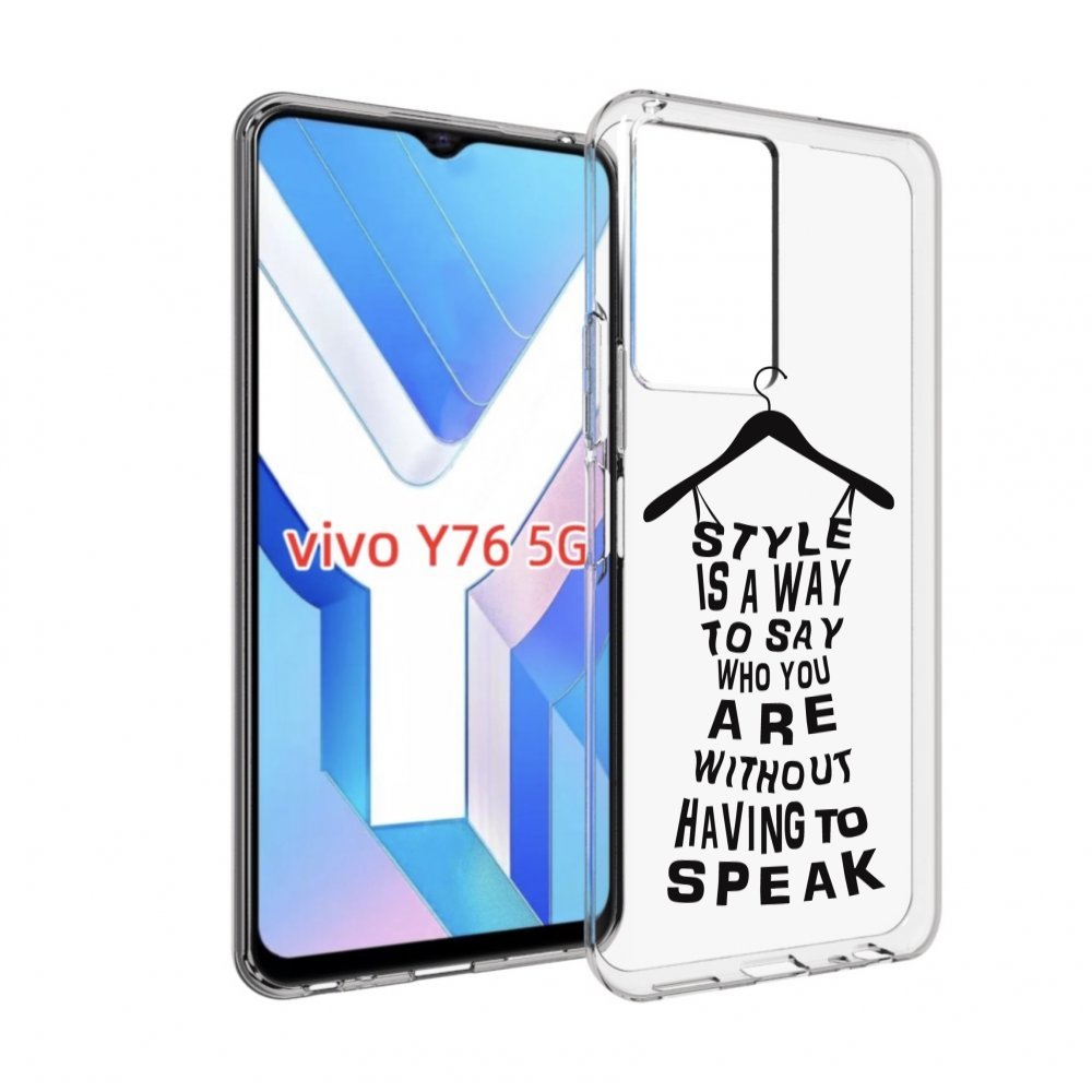 

Чехол MyPads Сарафан-из-слов для Vivo Y76 5G, Прозрачный, Tocco