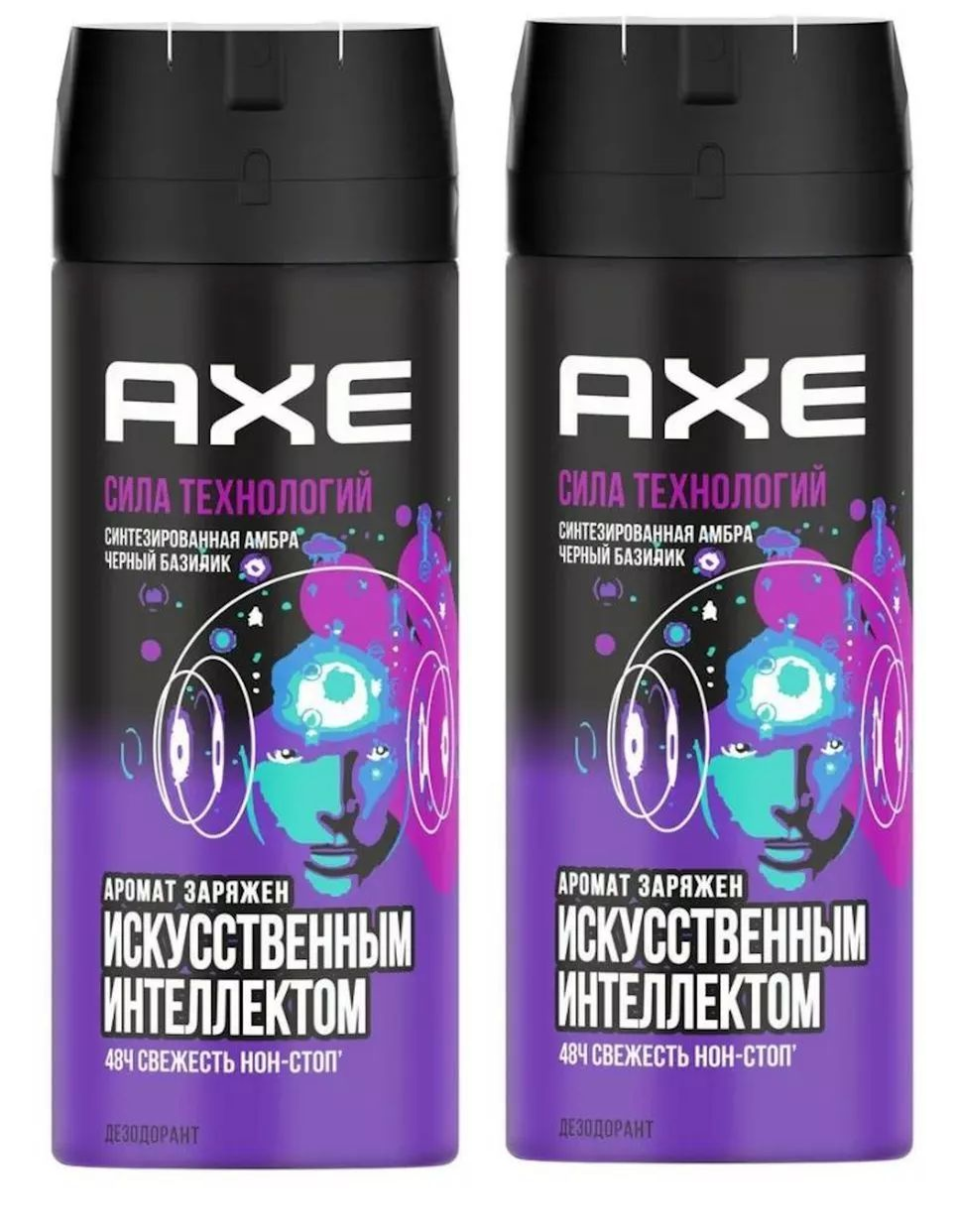 

Дезодорант Axe мужской Сила технологий, 150 мл х 2 шт