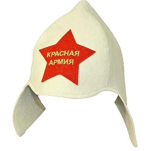 

Шапка для бани Rusher Красная армия 1063053  белый, Красная армия