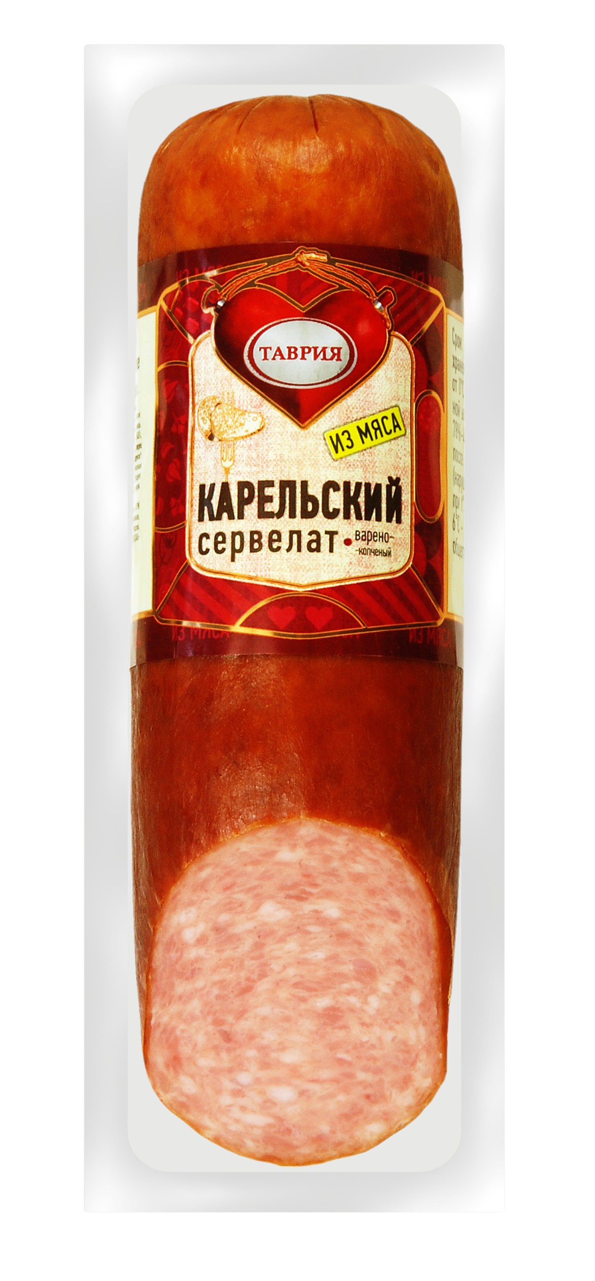 

Колбаса Таврия Сервелат Карельский варено-копченая 300 г