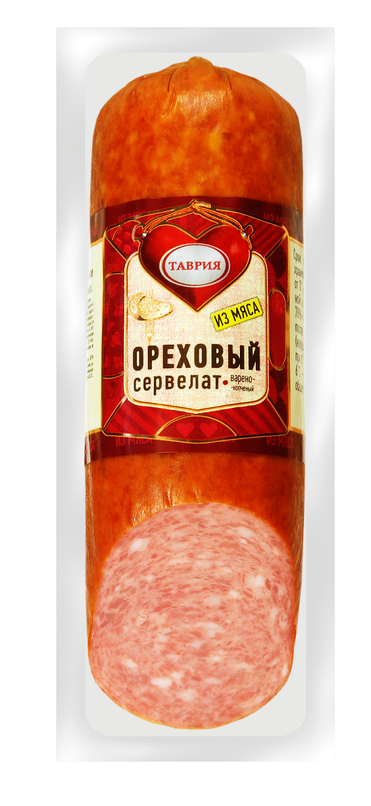 

Колбаса Таврия Ореховый сервелат варено-копченый 350 г