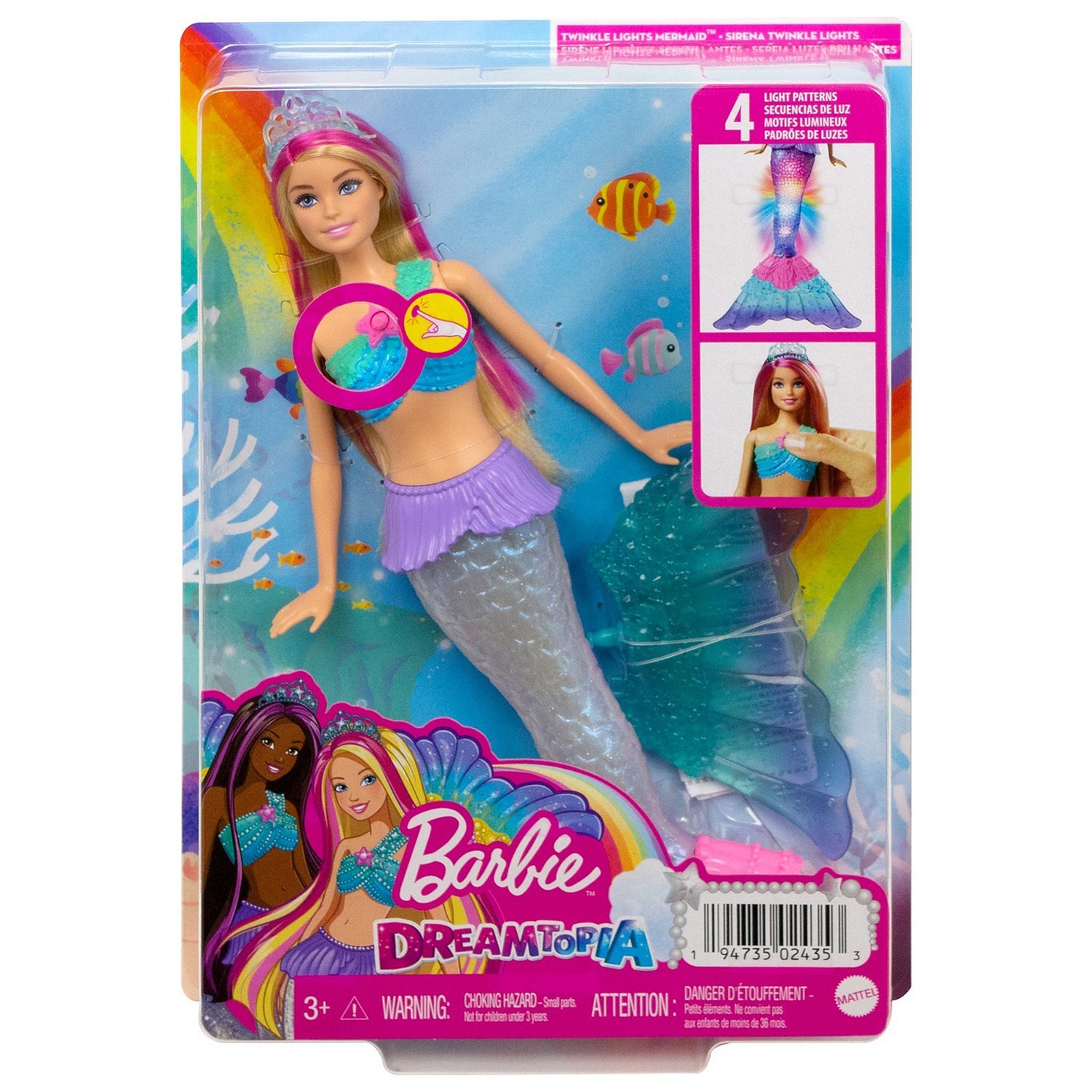 

Кукла Barbie Сверкающая русалочка HDJ36, веркающая русалочка HDJ36