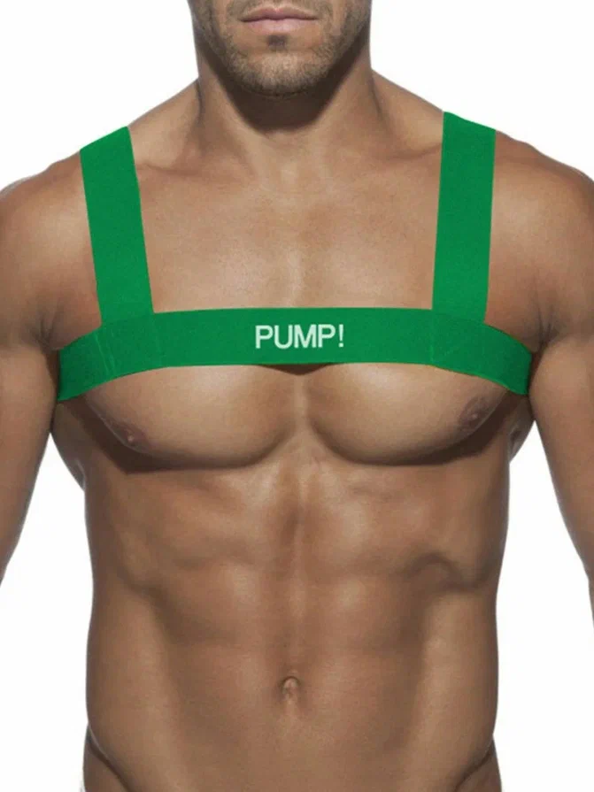 

Мужская портупея зеленая Harness PUMP! PU5502 S-XXL, Зеленый, PU5502