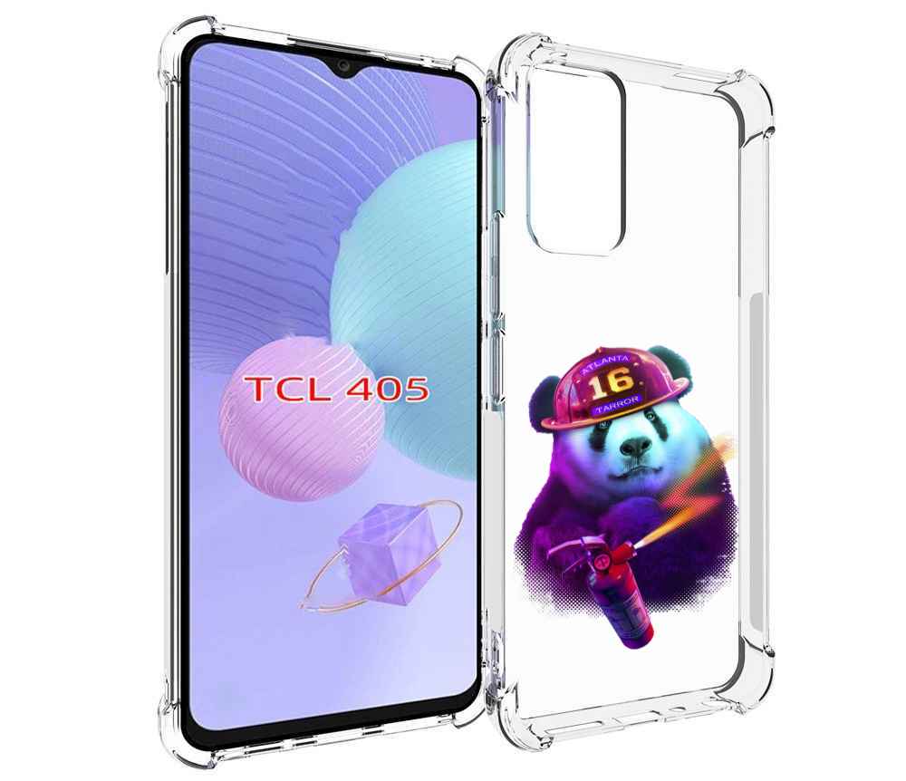 

Чехол MyPads Яркая панда детский для TCL 405, Tocco