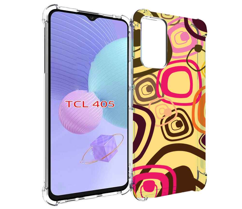 

Чехол MyPads абстракция-на-желтом-фоне для TCL 405, Tocco
