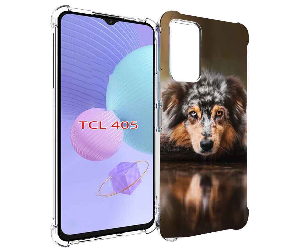 

Чехол MyPads австралийская овчарка для TCL 405, Tocco