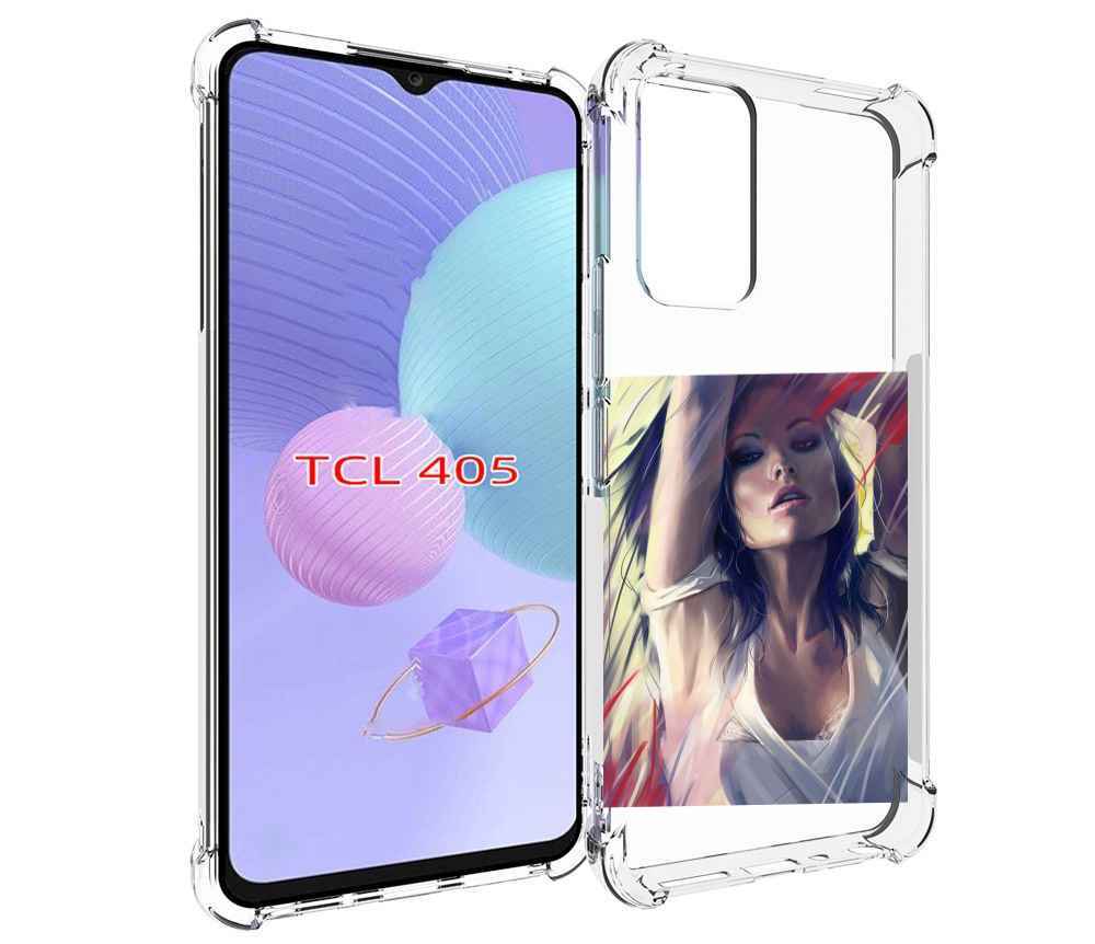 

Чехол MyPads акварельная-девушка женской для TCL 405, Tocco