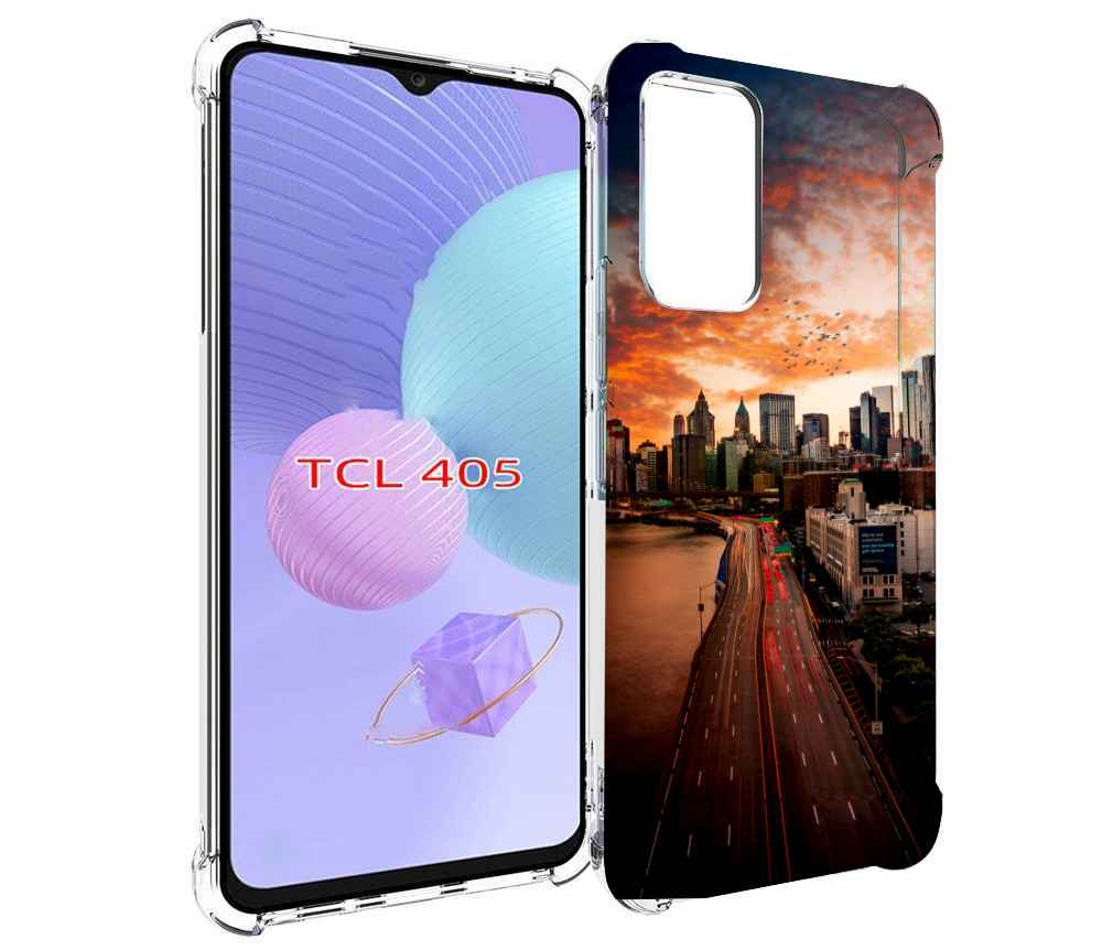 

Чехол MyPads американский город фото для TCL 405, Tocco