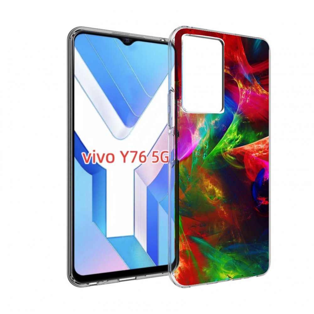 

Чехол MyPads Сияние-красок для Vivo Y76 5G, Прозрачный, Tocco