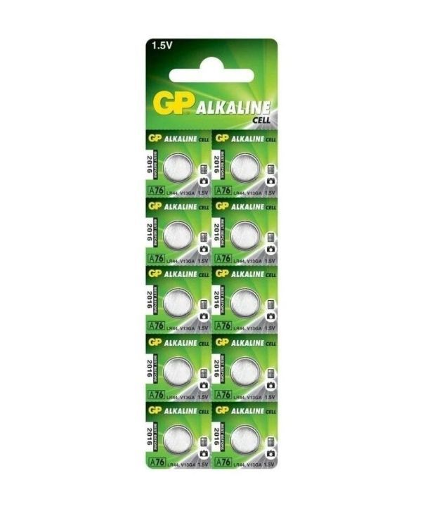 

Батарейка GP ALKALINE AG13 (L1154, LR44, 303, 357), 1.5 В в блистере 10 штук