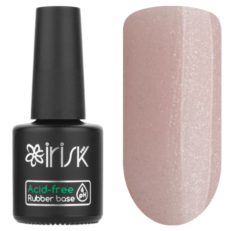 База каучуковая Irisk бескислотная Acidfree Rubber Base 10мл 05 Natural Shimmer Pink база каучуковая irisk бескислотная acid free rubber base 04 shimmer pink 10 мл