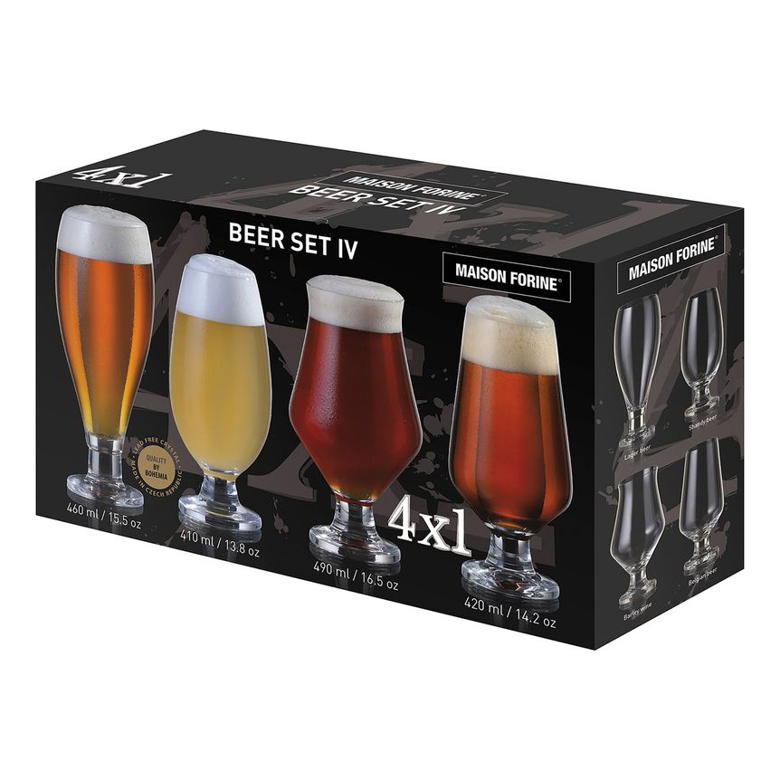 

Бокалы Banquet crystal Beer Collection 4 шт, Прозрачный