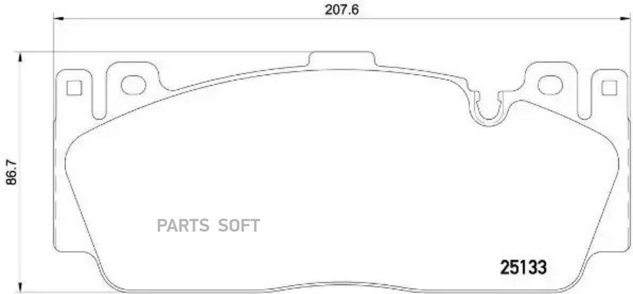 

Тормозные колодки brembo P06079