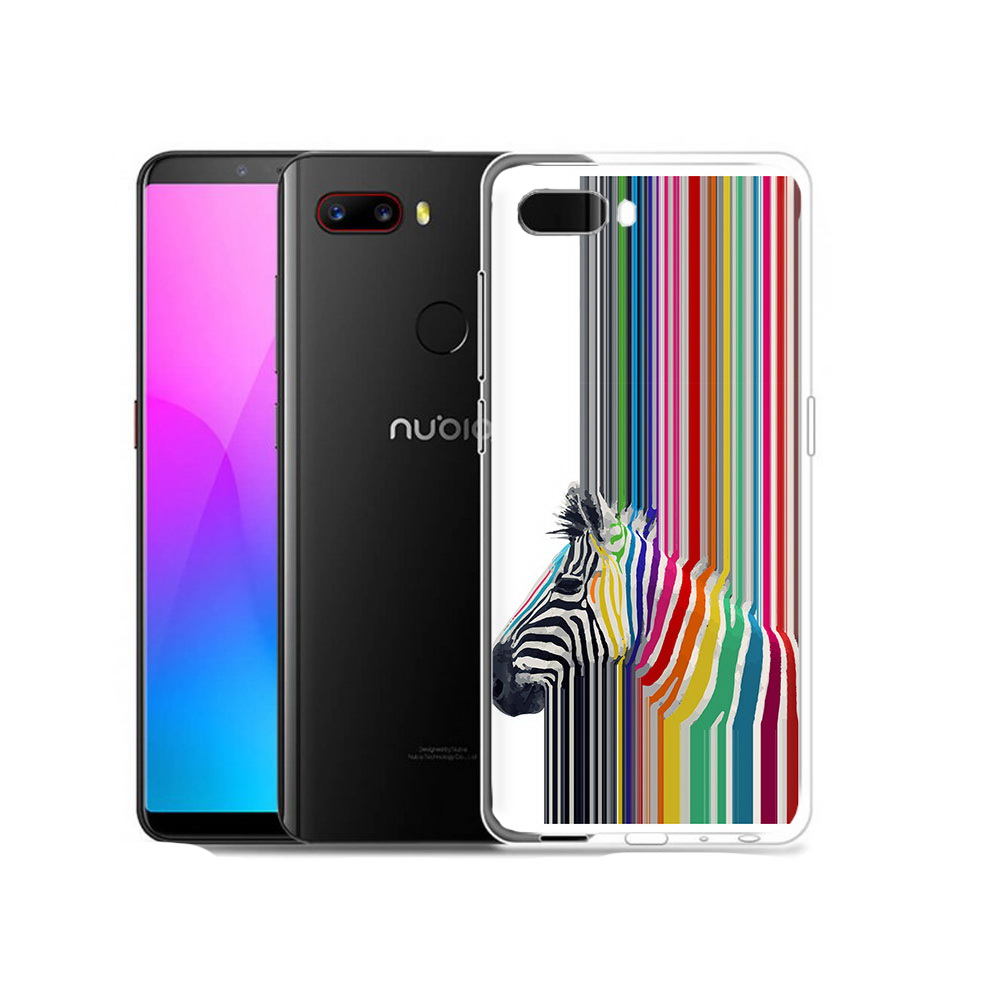 

Чехол MyPads Tocco для ZTE Nubia Z18 радужная зебра (PT115657.463.565), Прозрачный, Tocco