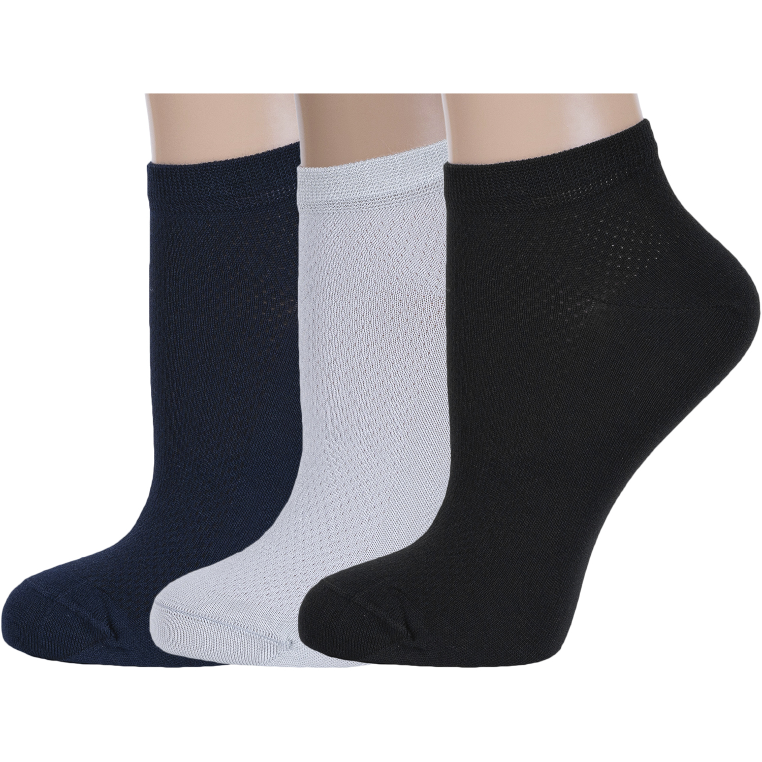 

Комплект носков женских Rusocks 3-Ж-1520 серых; синих; черных 25, 3-Ж-1520