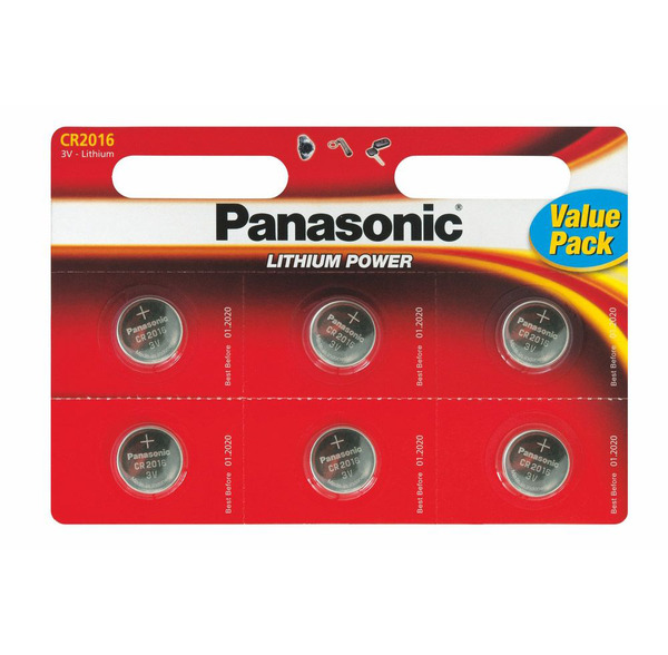 Батарейка Panasonic Lithium Power CR2016 / 3В / 3V / в блистере 6 штук батарейка perfeo cr2016 5 шт