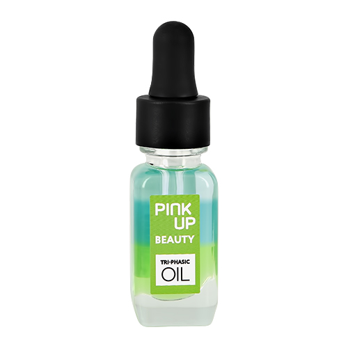 фото Масло для ногтей и кутикулы pink up beauty tri-phasic oil 11 мл