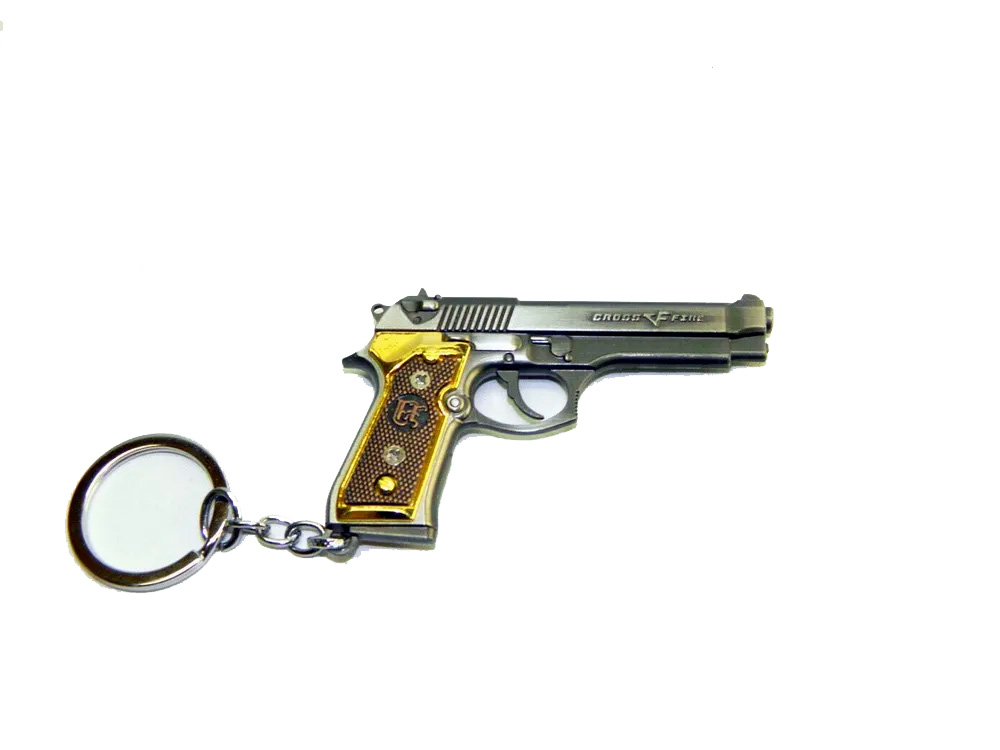 

Брелок унисекс Beretta CF золотистый, Золотистый;серебристый, Beretta CF
