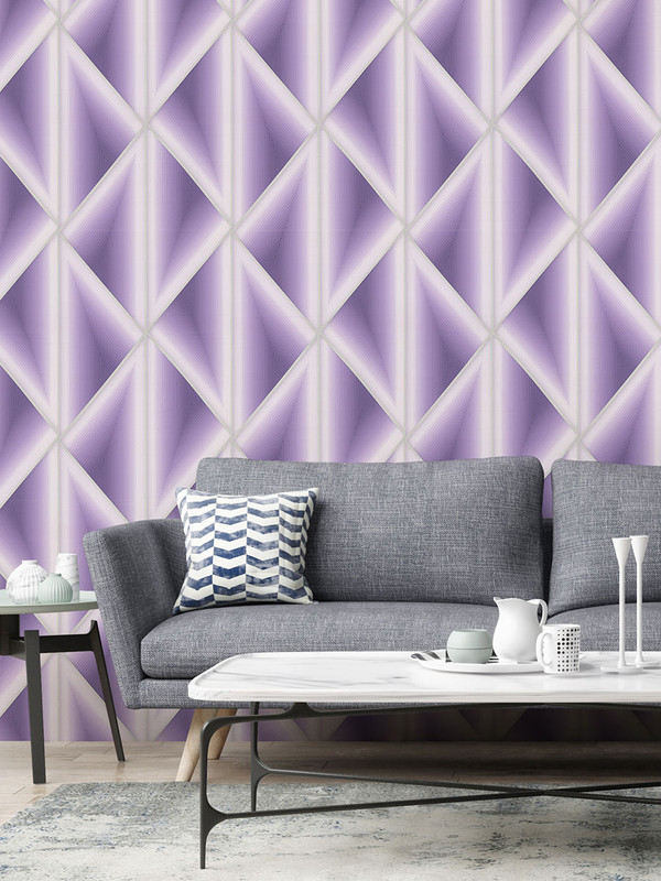 

Обои виниловые на флизелиновой основе Euro Decor Archilight 7265-13, Фиолетовый, 7265
