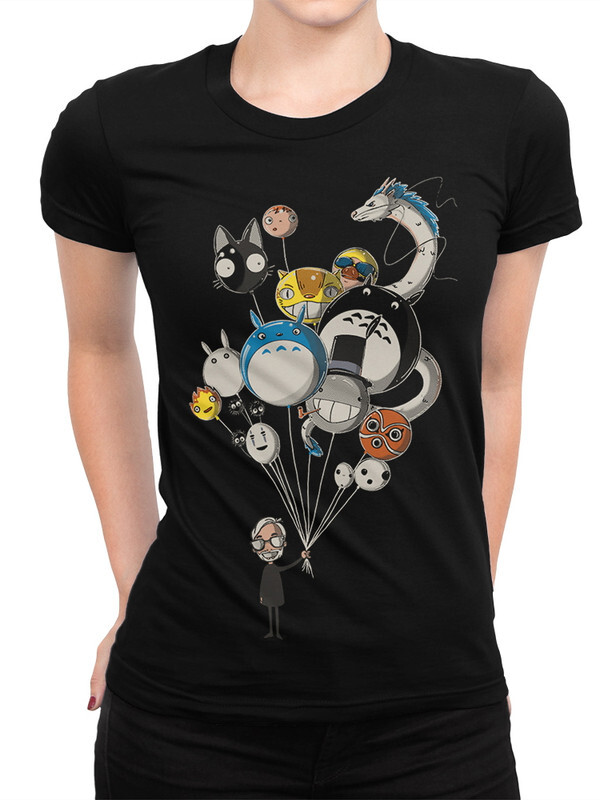 

Футболка женская Dream Shirts Студия Гибли черная XS, Черный, Студия Гибли