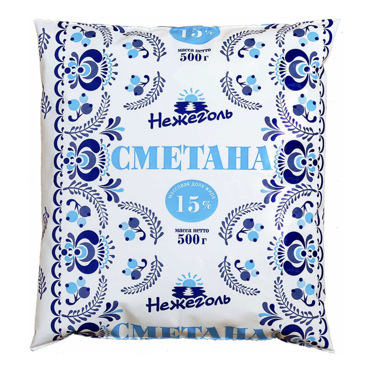 

Сметана Нежеголь 15% бзмж 500 г