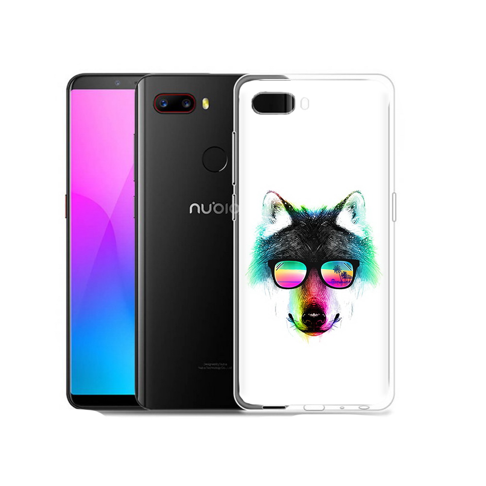 

Чехол MyPads Tocco для ZTE Nubia Z18 радужный волк (PT115657.463.567), Прозрачный, Tocco