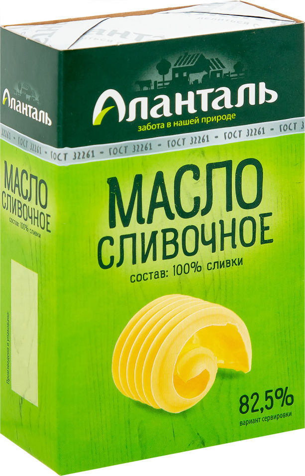 Масло сливочное Аланталь Традиционное 82.5% 150г