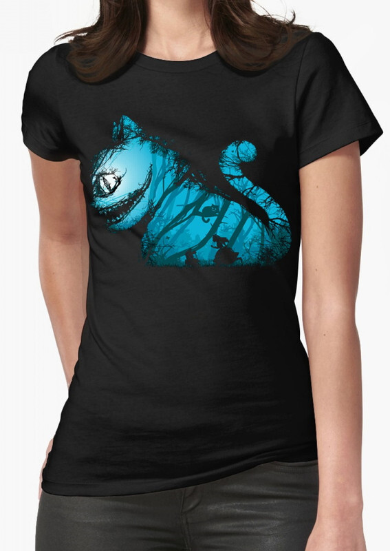 

Футболка женская Dream Shirts Алиса в Стране Чудес - Чеширский Кот черная XL, Алиса в Стране Чудес - Чеширский Кот