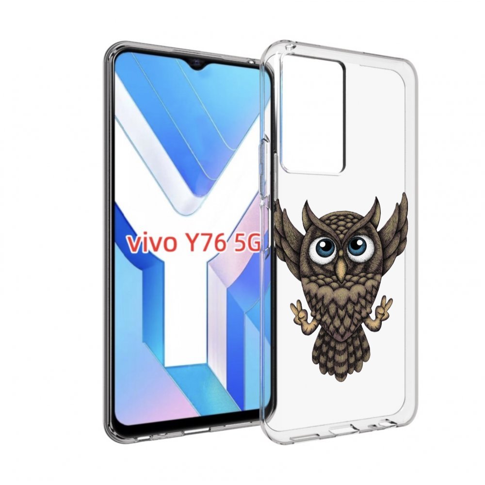 

Чехол MyPads Сова для Vivo Y76 5G, Прозрачный, Tocco