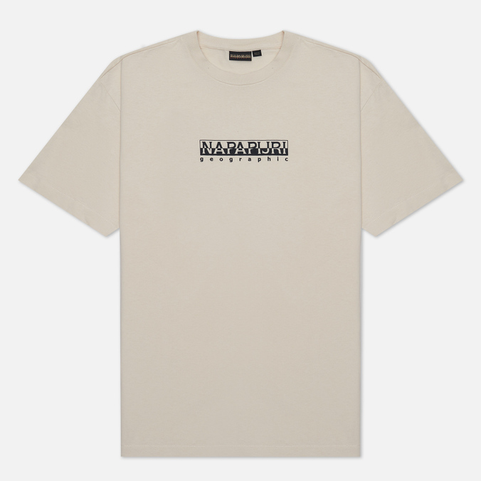 

Футболка мужская Napapijri NP0A4GDRNS5 бежевая S, NP0A4GDRNS5