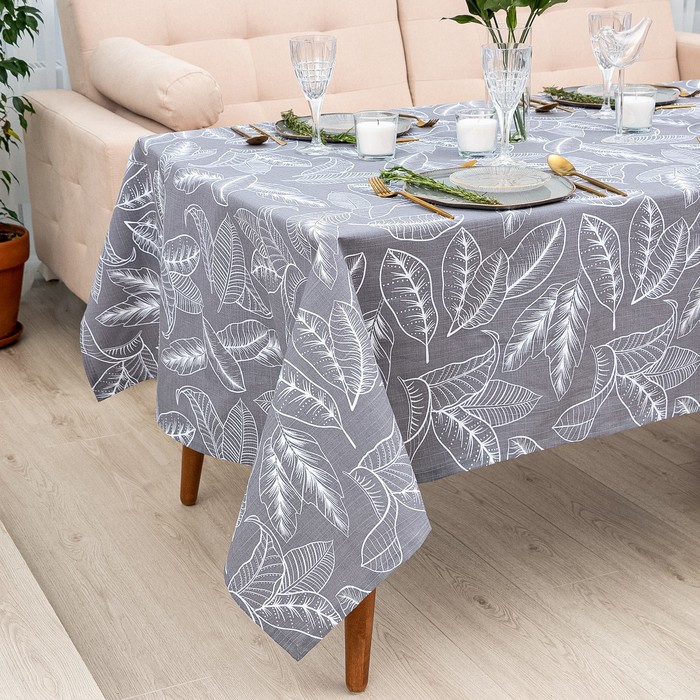

Скатерть "Этель" Ease 149х220 см, 100% хл, репс 210 г/м2, Серый