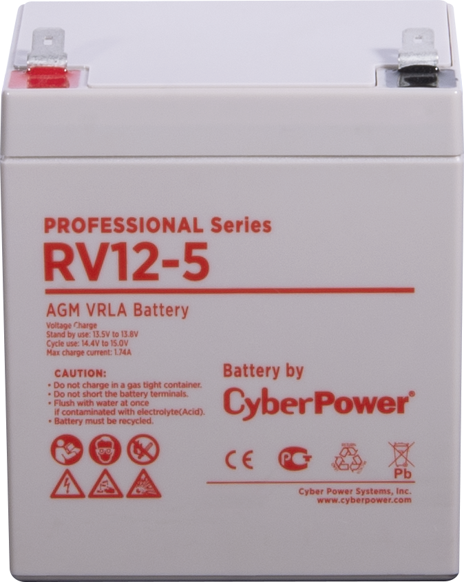 Cyberpower Аккумуляторная батарея PS CyberPower RV 12-5 / 12 В 5,7 Ач CyberPower Professio