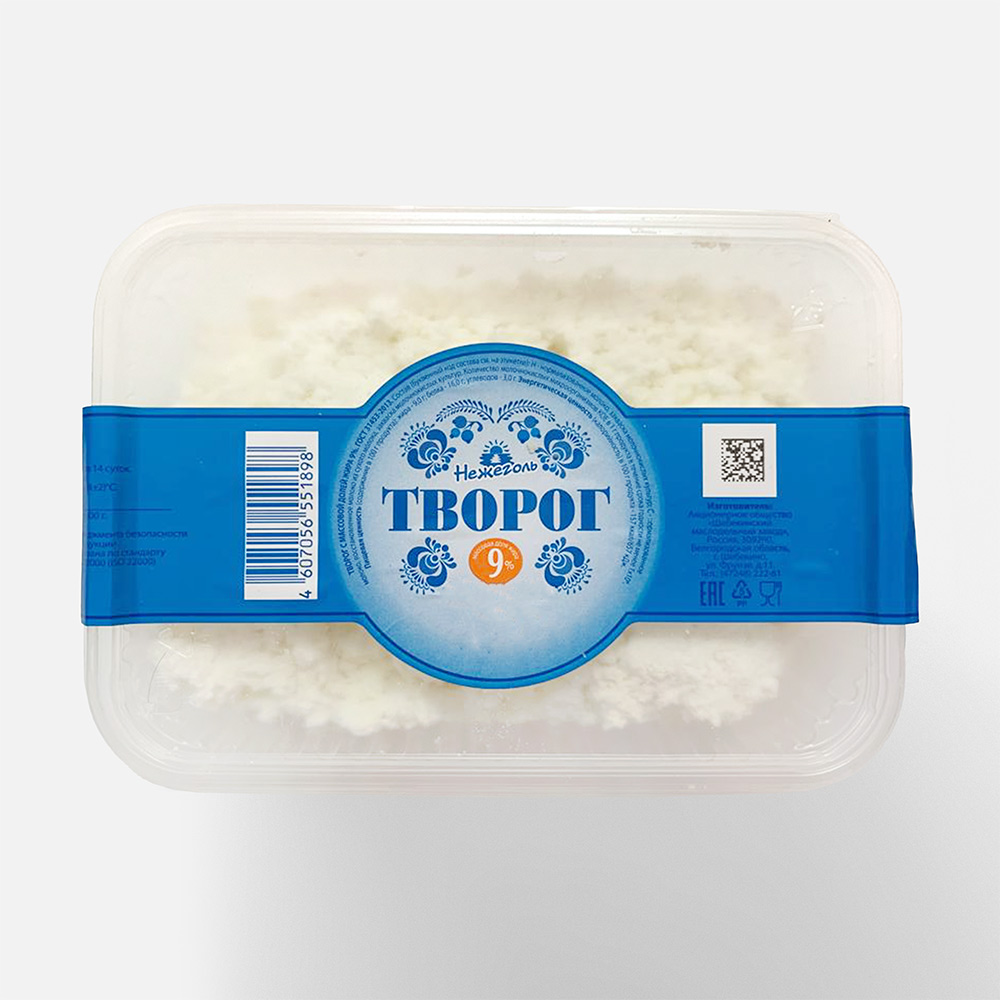 

Творог Нежеголь 9%, 400 г