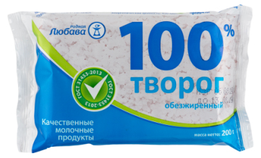 

Творог Родная Любава 5% бзмж 200 г