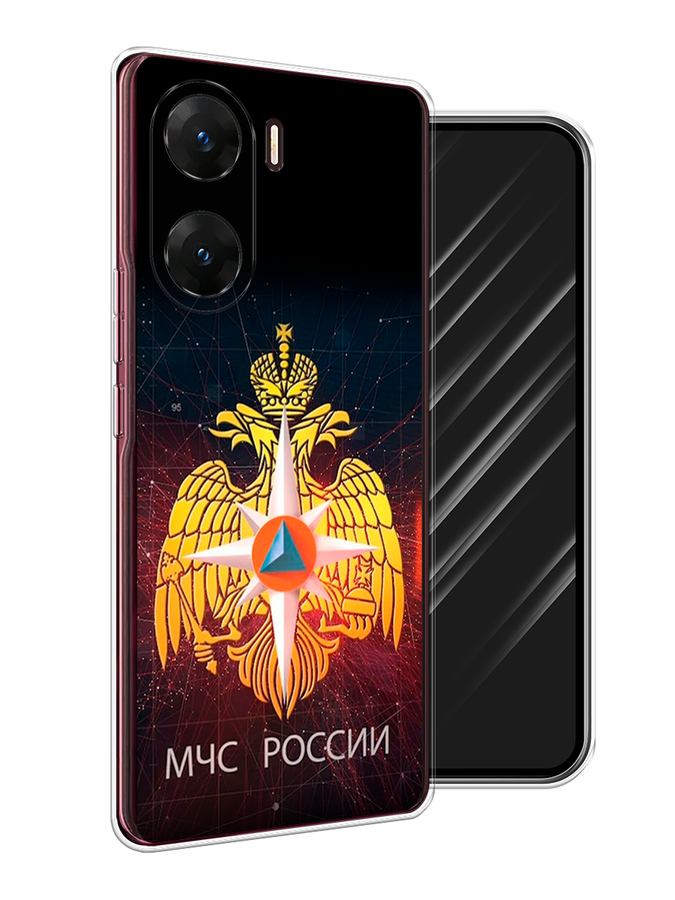 

Чехол Awog на Vivo V29e "МЧС России", Черный;желтый;красный, 269450-1