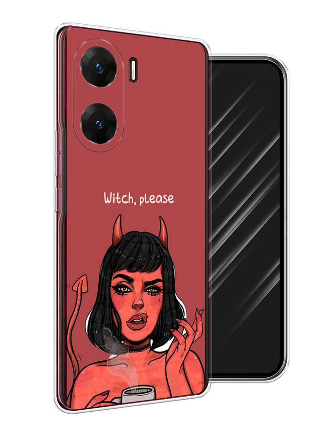 

Чехол Awog на Vivo V29e "Evil Girl", Бордовый;черный, 269450-1