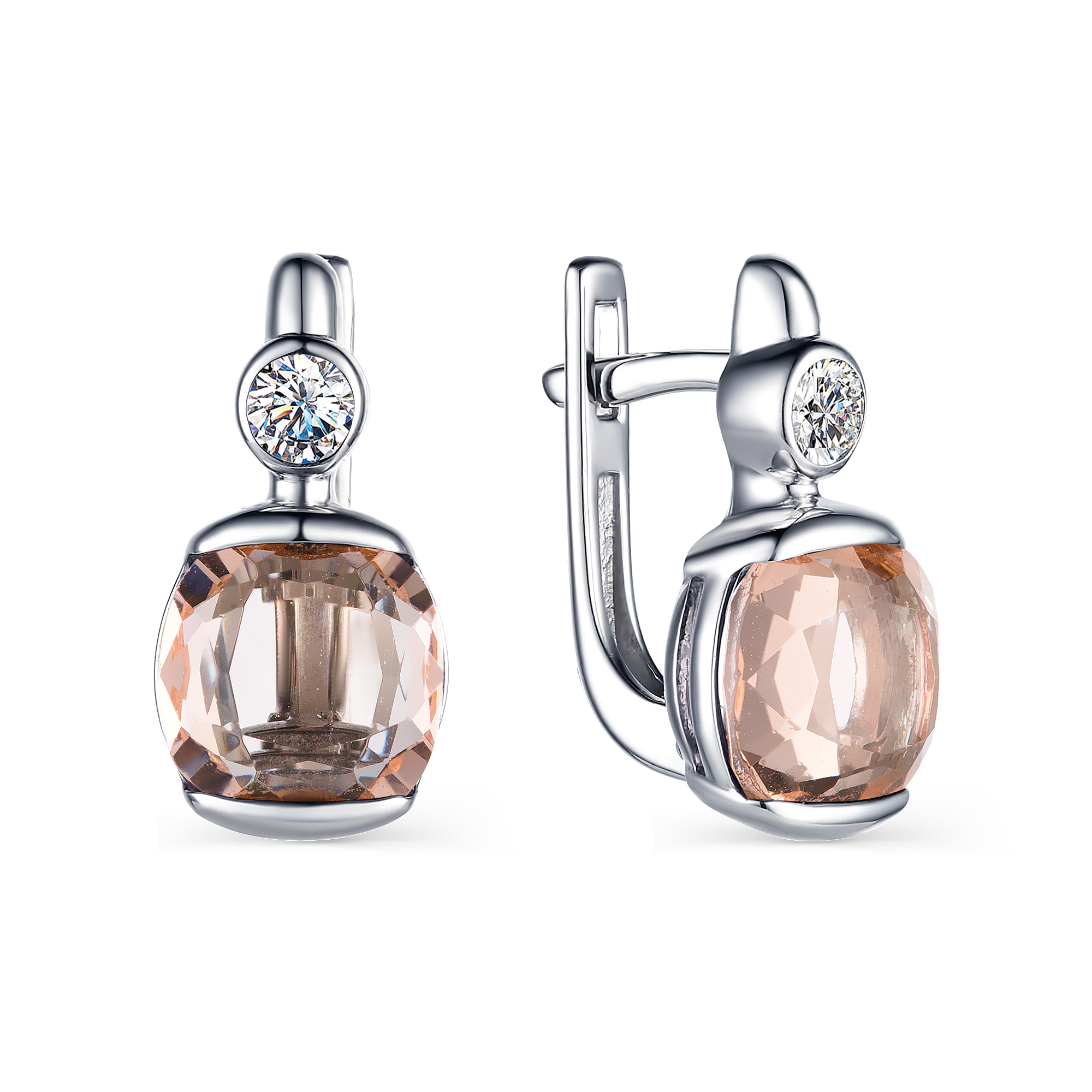 

Серьги из серебра с кристаллом ювелирным АЛЬКОР 02-1602/0МГК-00, 02-1602/0МГК-00
