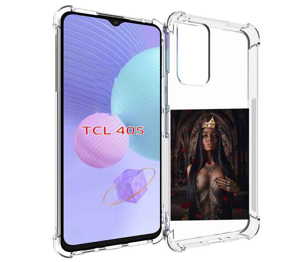 

Чехол MyPads багровый-пик для TCL 405, Tocco