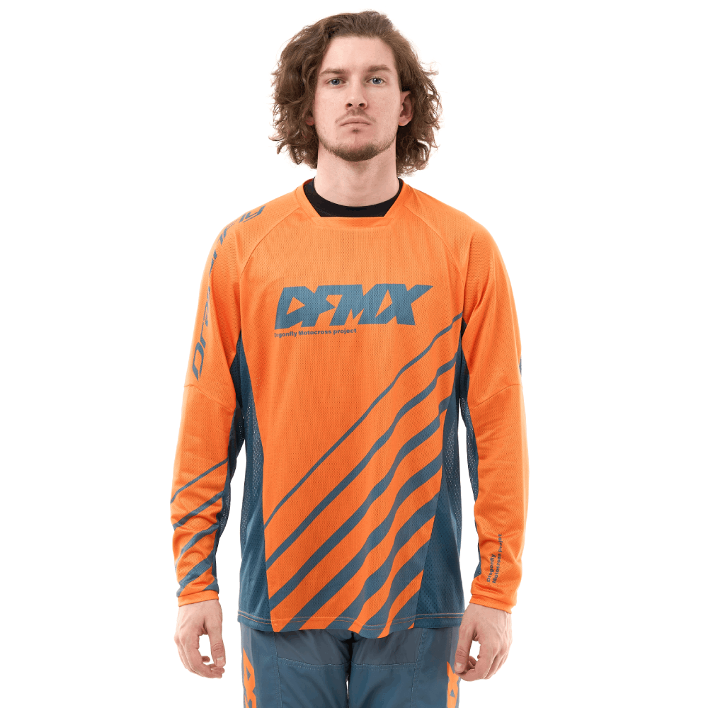 

Джерси Dragonfly DFMX CROSS Orange 2024 M, Оранжевый;синий, 700105-24-693-