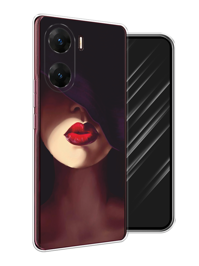 

Чехол Awog на Vivo V29e "Красные губы", Черный;бежевый;красный, 269450-1