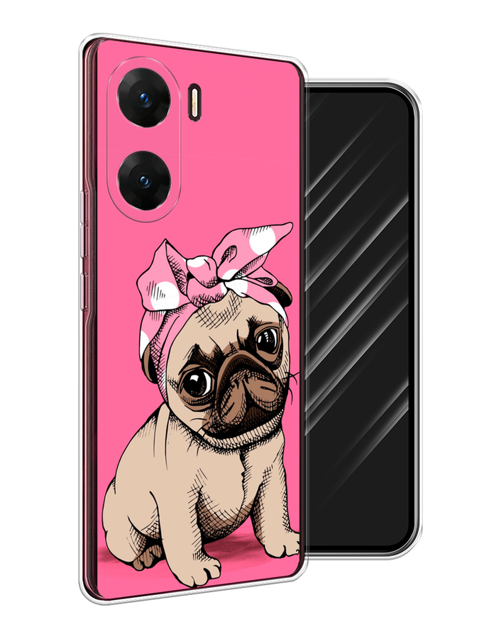 

Чехол Awog на Vivo V29e "Dog Pin-Up", Розовый;бежевый, 269450-1