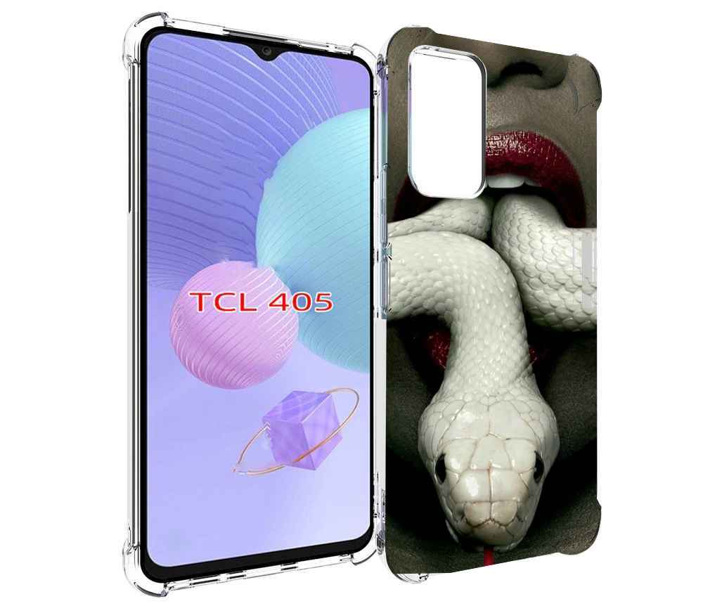 

Чехол MyPads белая-змея для TCL 405, Tocco