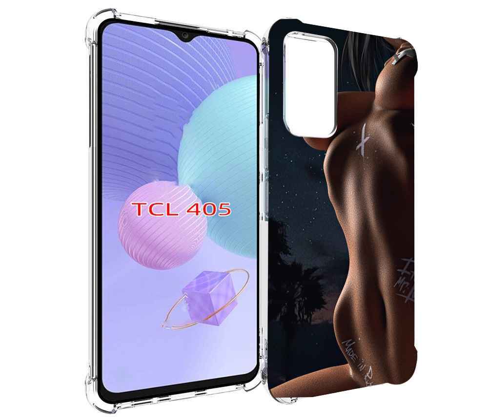 

Чехол MyPads белые-татуировки-на-теле для TCL 405, Tocco