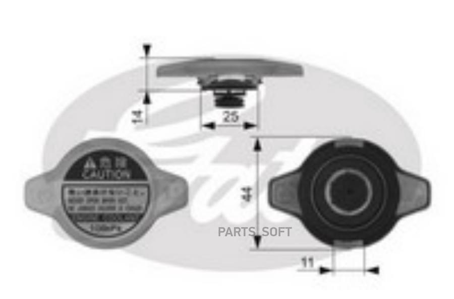 

Крышка радиатора Gates RC134