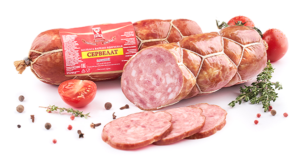 

Колбаса Губернская мясная компания Сервелат элитный говяже-свиная варено-копченая 1 кг