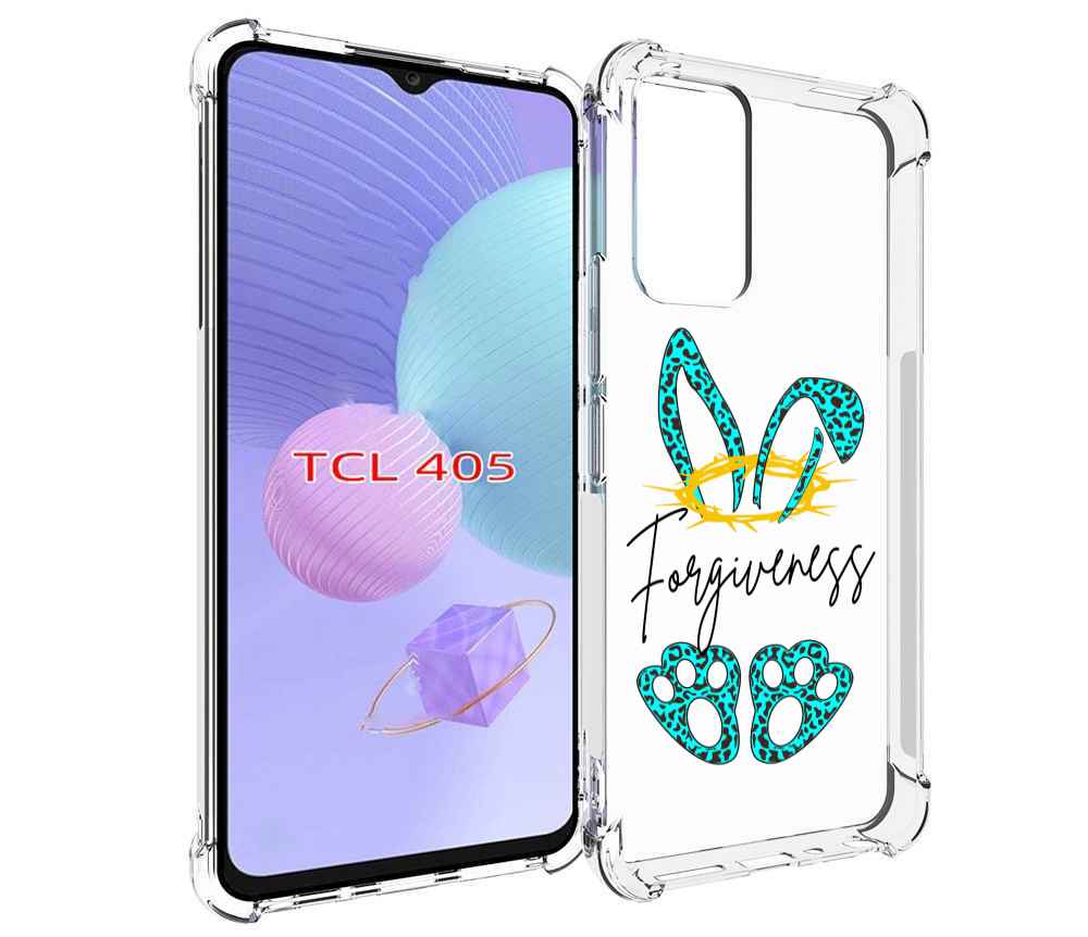 

Чехол MyPads бирюзовое лапки и ушки женский для TCL 405, Tocco