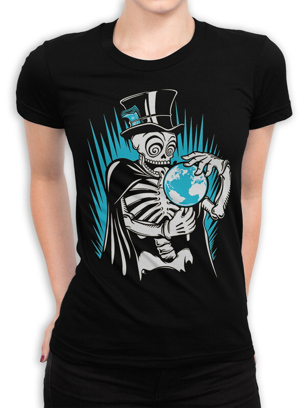 

Футболка женская Dream Shirts Скелет-Маг черная S, Скелет-Маг