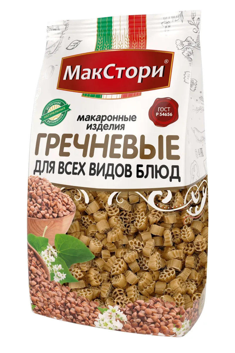 

Макаронные Изделия Гречневые (колосок) МакСтори, 350 г, 6 шт., ГречневыеКолосок